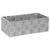 4 paniers biseauté, gris Lise