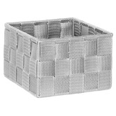 4 paniers biseauté, gris Lise
