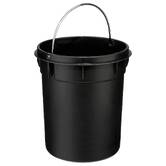 Poubelle ronde métal 3l, blanc Colorama