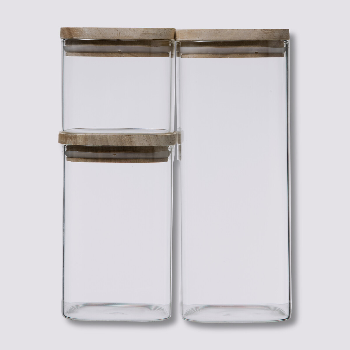 5five Lot De 3 Bocaux Hermétiques En Verre Hermet 0.35L - Conservation Alimentaire Pratique & Élégante