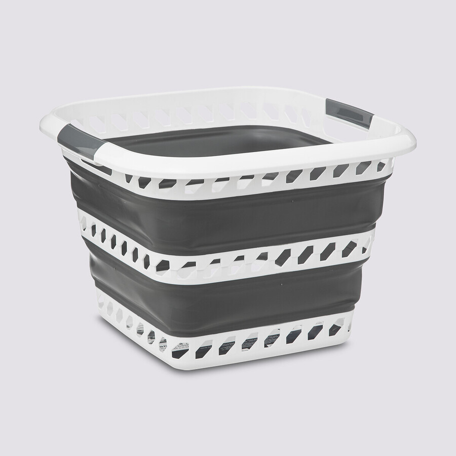 Prym 610666 Bac à Laine Pliable En Toile Et Bambou - Gris, Avec œillet Pour Dérouler Le Fil Facilement - 3